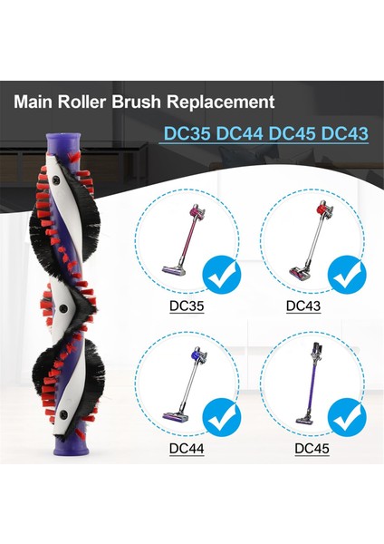 DC35 DC44 DC45 DC43 Elektrikli Süpürge Için Ana Silindir Fırçası Değişimi Temizleme ile Silindir Aksesuarları (Yurt Dışından) fırsatları