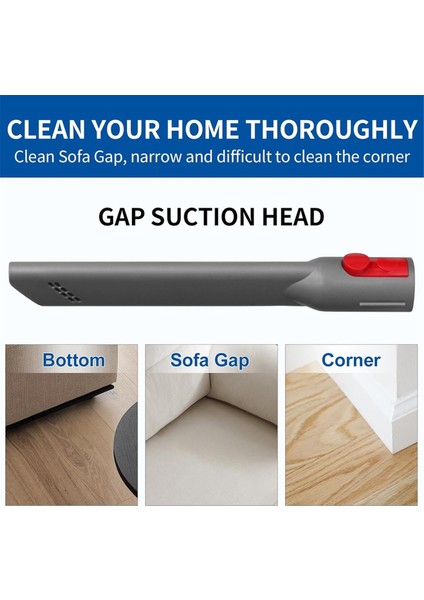 V15 V11 V10 V8 Absolute Animal Model Kablosuz Vakum Ataşmanı Için 3 Adet Uzatma Hortumu ve Yarık Temizleme Aparatı (Yurt Dışından) modelleri