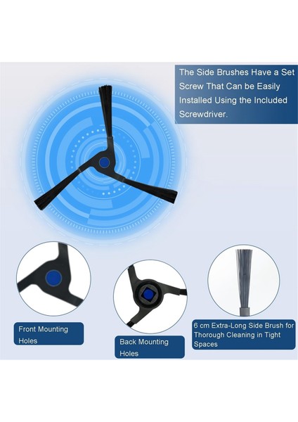 X2 Omni/max/pro Elektrikli Süpürge Aksesuarları Seti, Ana Fırça Paspas Filtre Torbaları Için Yedek Parçalar (Yurt Dışından) indirimleri