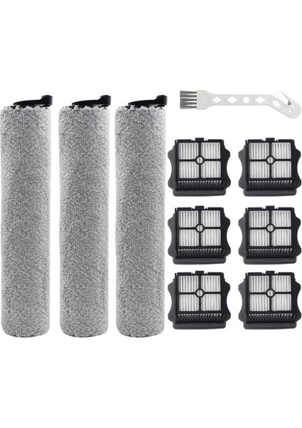 Ifloor ve Floor One S3 Islak Kuru Temizleyiciler Için 3 Paket Fırça Silindiri + 6 Vakum Filtresi Yedeği (Yurt Dışından)