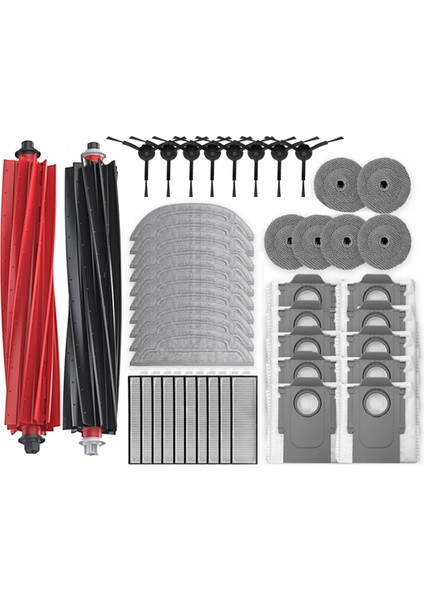 S8 Maxv Ultra G20S Robot Vakum Yedek Parçaları Ana Yan Fırçalar Paspas Bezleri Hepa Filtreler Toz Torbaları Aksesuarlar (Yurt Dışından)