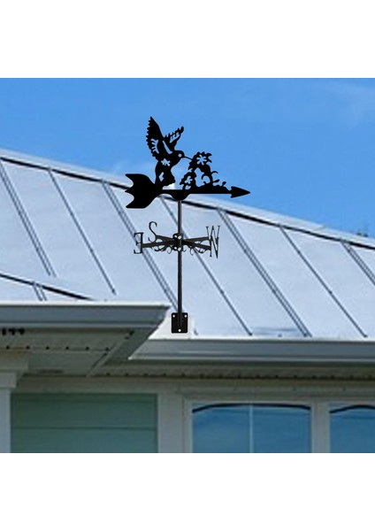 Kuş Metal Gülü Gülü Çim Dekoru Avlu (Yurt Dışından)
