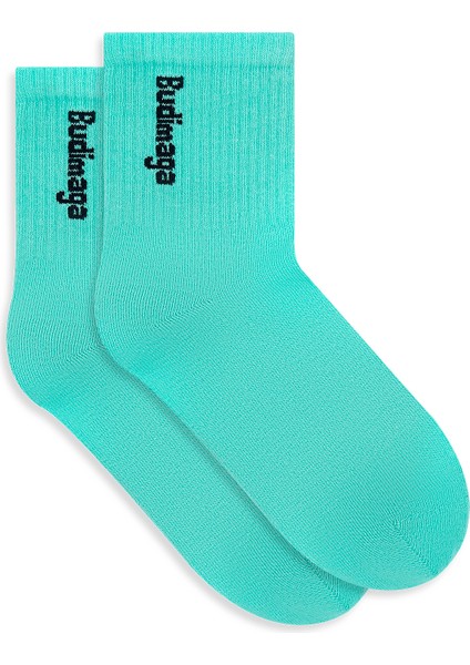 Kadın Yeşil Basic Tenis Spor Soket Çorap