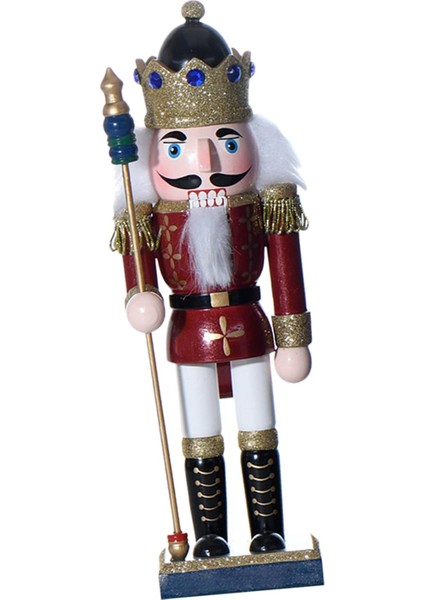 10.8 Inç Noel Fındıkkıran Süsü, Figür Oyuncak , Masaüstü Çok Ahşap Fındıkkıran 9.7CMX8.5CMX27.5CM (Yurt Dışından)