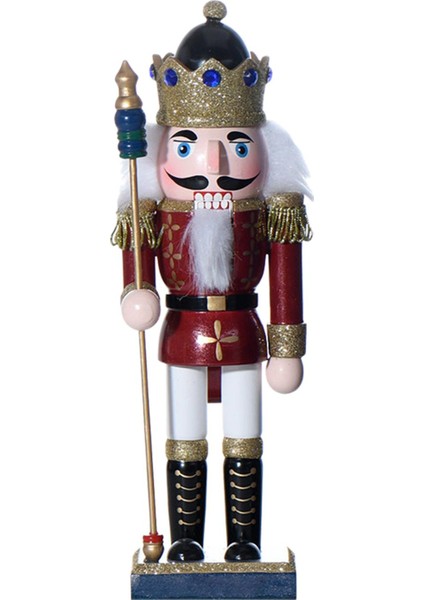 10.8 Inç Noel Fındıkkıran Süsü, Figür Oyuncak , Masaüstü Çok Ahşap Fındıkkıran 9.7CMX8.5CMX27.5CM (Yurt Dışından)