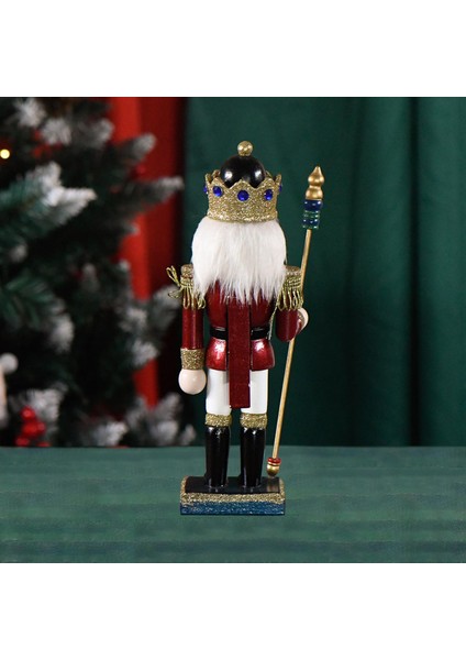 10.8 Inç Noel Fındıkkıran Süsü, Figür Oyuncak , Masaüstü Çok Ahşap Fındıkkıran 9.7CMX8.5CMX27.5CM (Yurt Dışından)