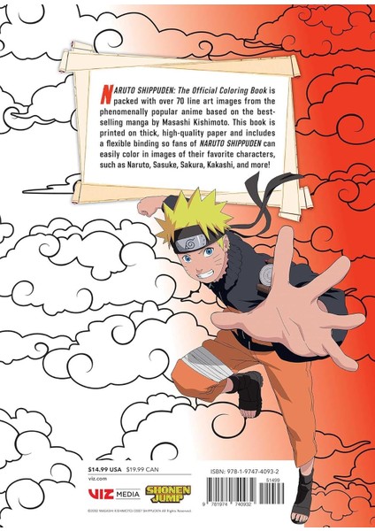 Naruto Shippuden: The Official Coloring Book