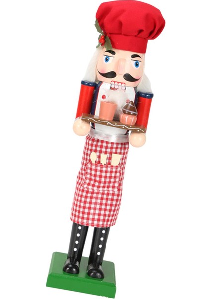 Ahşap Fındıkkıran Süsleri Çocuk Oyuncakları Noel Üstü Dekorasyonu Şef (Yurt Dışından)