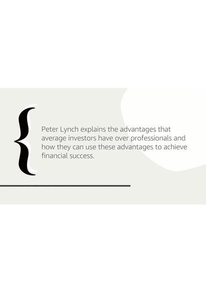 One Up On Wall Street: How To Use What You Already Know To Make Money In The Market - Peter Lynch fiyatları