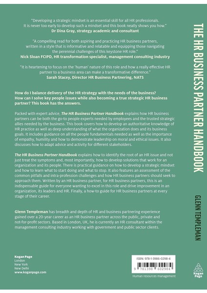 The Hr Business Partner Handbook: A Practical Guide To Being Your Organization's Strategic People Ex - Glenn Templeman
