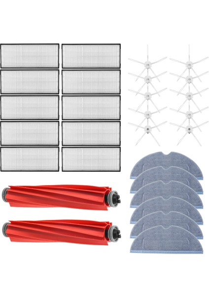 S7 T7S Hepa Aksesuarı Filtre Çıkarılabilir Kauçuk Ana Fırça/kapak Paspas Bezi Yan Fırça Elektrikli Süpürge Parçası (Yurt Dışından)