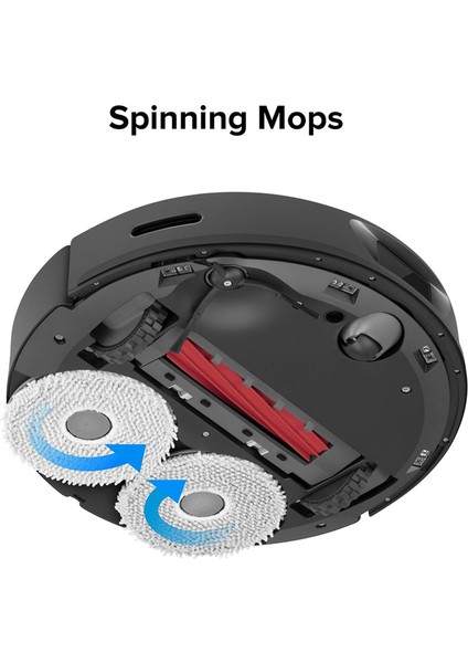 Q / P10 Robot Süpürge Için 8pcs Dönen Paspas Pedleri, Gelişmiş Temizleme Etkisi (Yurt Dışından)