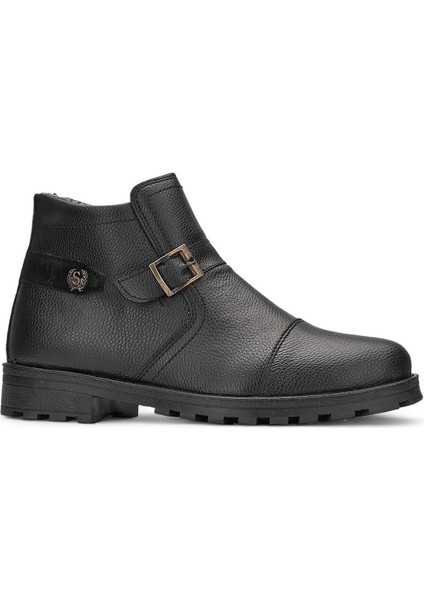 Günlük Erkek Bot Bağcıklı Toka Detaylı Tırtık Taban Outdoor Ayakkabı 01