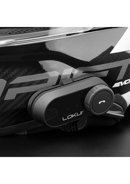 Lokui K30 Motosiklet Bluetooth Interkom (Tekli)