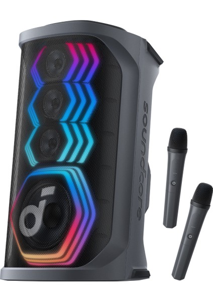 Soundcore Rave 3 AI Karaoke Bluetooth Hoparlör - 160 W Güçlü Ses - 12 Saat Çalma Süresi - A31A3