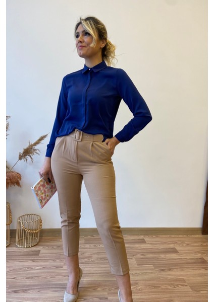 Taşlı Düğmeli Jessica Gömlek