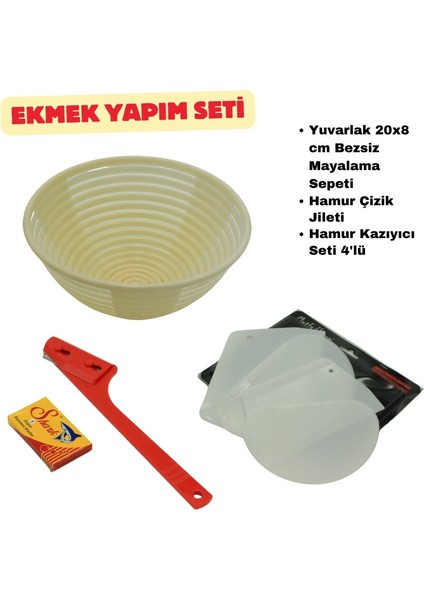 Ekmek Yapım Seti Yuvarlak 20 cm
