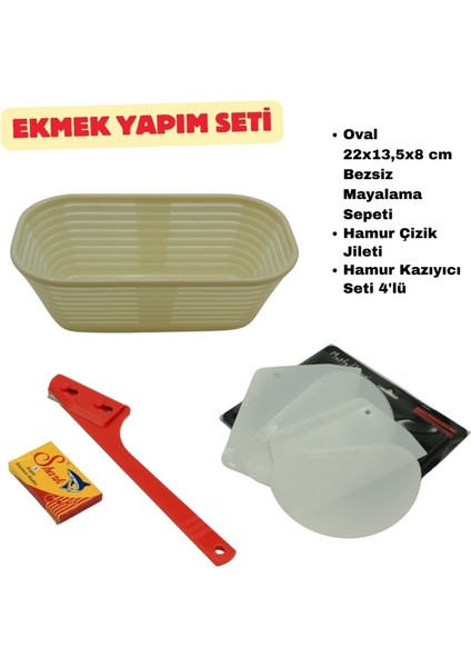 Ekmek Yapım Seti Oval 22 cm fiyatları