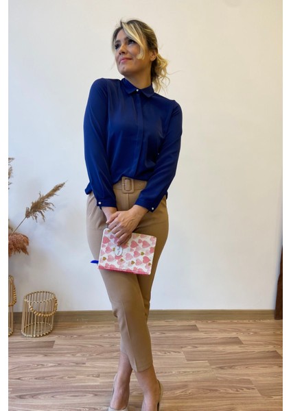 Taşlı Düğmeli Jessica Gömlek modelleri