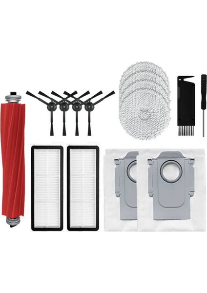 P10 Pro Elektrikli Süpürge Yedek Ana Yan Fırça Hepa Filtre Paspas Bezi (Yurt Dışından)