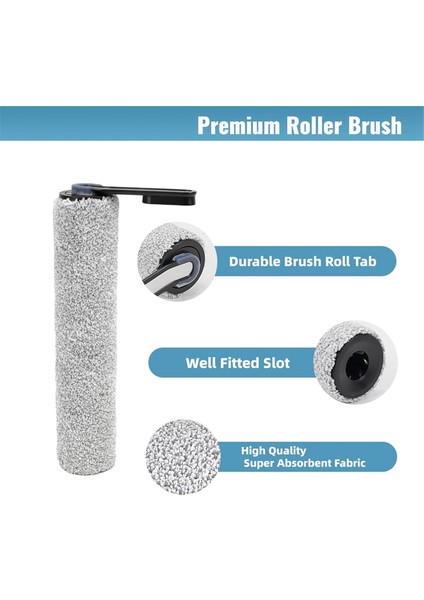 Floor One S5/floor One S5 Pro 2 Kablosuz Islak Kuru Elektrikli Süpürge Için Yedek Fırça Silindiri ve Hepa Filtresi (Yurt Dışından) fırsatları