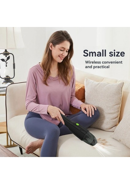 Araba Kablosuz El Tipi Elektrikli Süpürge, Toz Toplayıcı Mini Temizleyici, Güçlü Emiş Küçük Temizleyici Siyah (Yurt Dışından) fırsatları