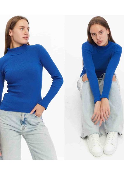 Unisex Yarım Balıkçı Yaka Body