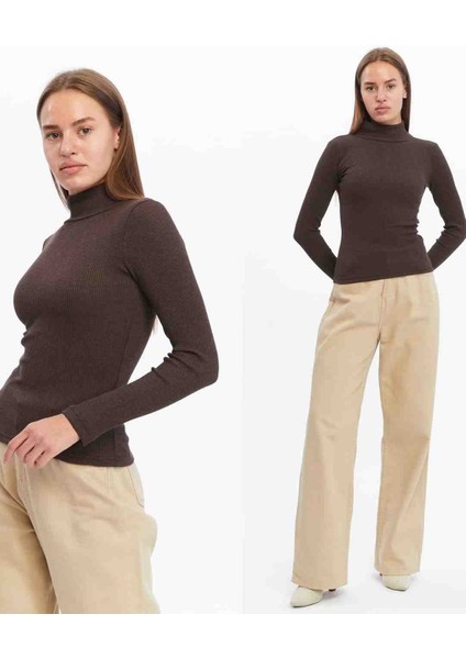 Unisex Yarım Balıkçı Yaka Body