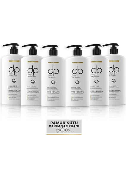 Dp Daily Perfection Şampuan Pamuk Sütü 800 ml X 6 Adet