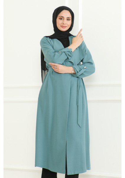 Giy Çık Keten Kap & Mint