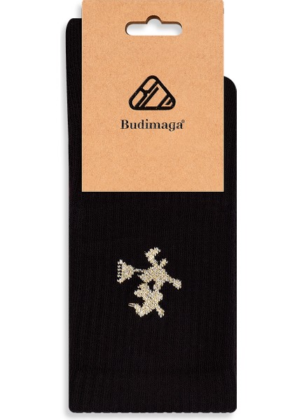 Kadın Simli Cadı Logolu Siyah Antrenman Tenis Fitness Spor Çorap modelleri