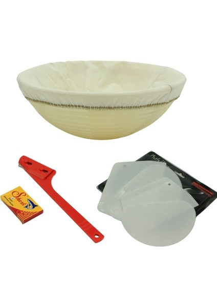 Ekmek Yapım Seti Yuvarlak 25 cm Bezli