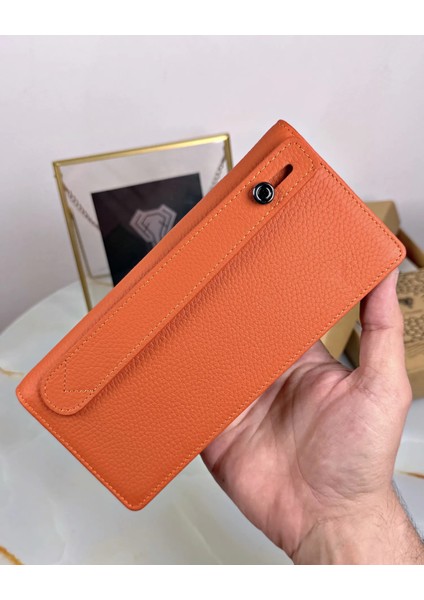 Telefon Bölmeli Cüzdan Hakiki Deri Cüzdan Çok Bölmeli El Tutamaçlı fırsatları