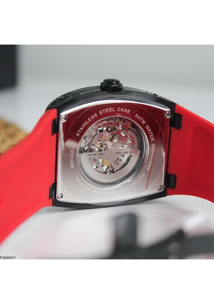 FS600451 Silikon Kordonlu Otomatik Erkek Kol Saati modelleri
