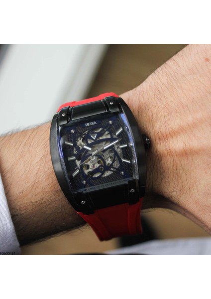 FS600451 Silikon Kordonlu Otomatik Erkek Kol Saati indirimleri