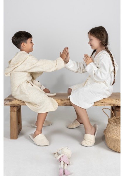 Kapşonlu Bambu Çocuk Bornoz Çok Yumuşak modelleri