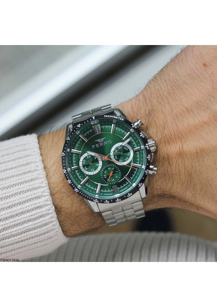 FM40139J6 Çelik Kordonlu Erkek Kol Saati