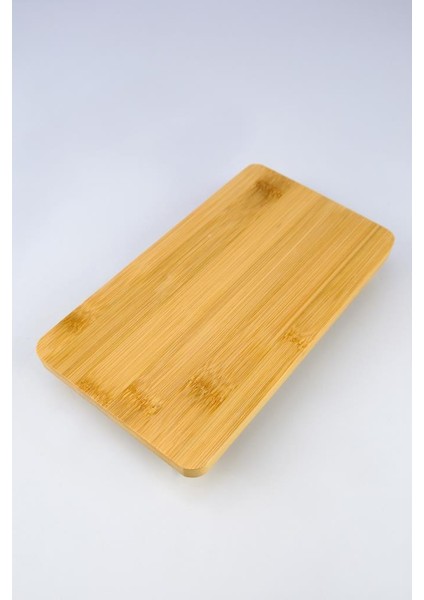 Bambu Ayaklı Dikdörtgen Mini Servis Ve Sunum Tahtası 24,5 Cm Kahverengi