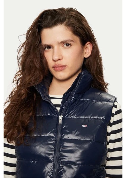 Tommy Jeans Kadın Lacivert Şişme Yelek