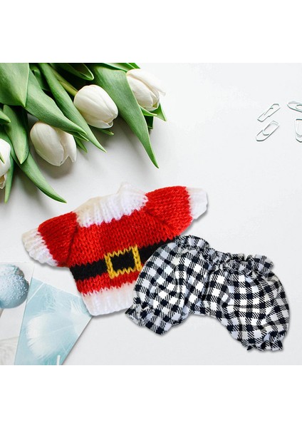 Bebek Kıyafeti Bebek Giysileri Günlük Giyim Rahat Hediyeler Peluş Figürler Oyuncaklar Takım Ekose Pantolon Noel Kazak (Yurt Dışından) fiyatları