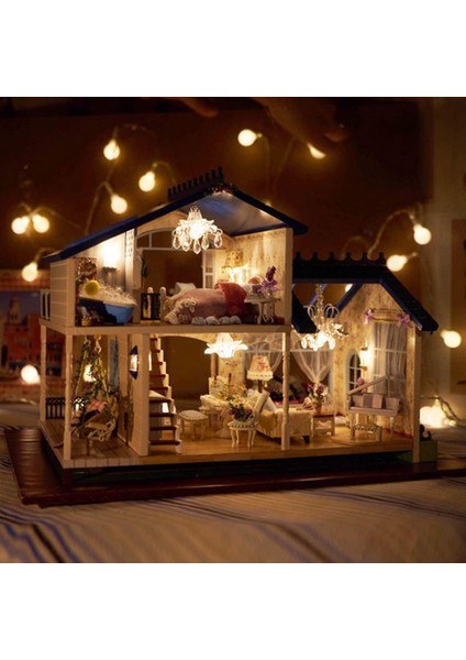 Şap Dollhouse I Romantik Villa Çocuk Noel (Yurt Dışından)