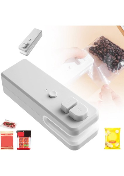 Mini Poşet Sızdırmazlık Isı Sızdırmazlık Aracı 2'si 1 Arada Şarj Edilebilir Taşınabilir El Tipi Vakumlu Gıda Sızdırmazlık Atıştırmalıklar Sebze (Yurt Dışından) fiyatları