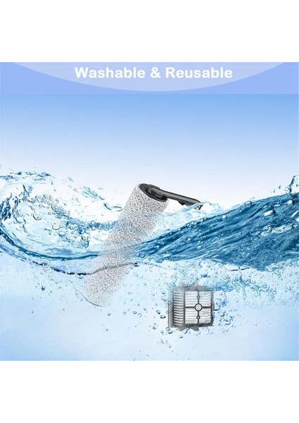 Floor One S5/floor One S5 Pro 2 Kablosuz Elektrikli Süpürge Için Yedek Fırça Silindirleri ve Hepa Filtreleri (Yurt Dışından) fırsatları