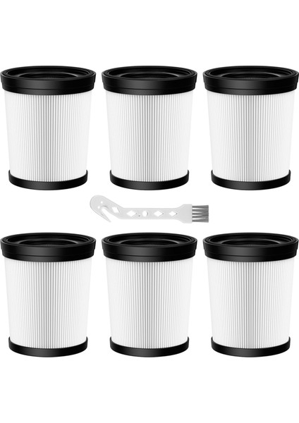 FSV001,FSV101,GIRNOOR G160 ve G165 A300 Kablosuz Dikey Elektrikli Süpürgeler Için Uyumlu 6 Paket Hepa Filtre (Yurt Dışından)