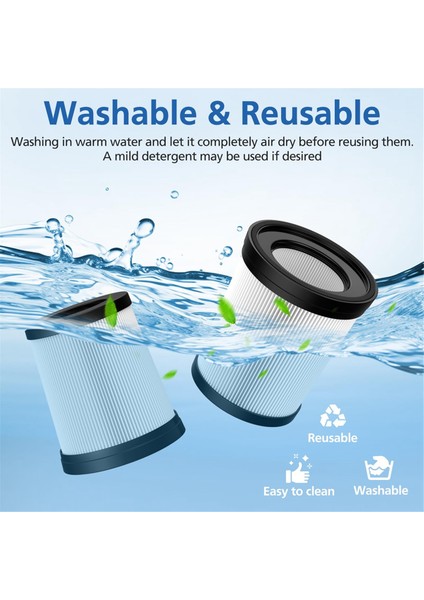 FSV001,FSV101,GIRNOOR G160 ve G165 A300 Kablosuz Dikey Elektrikli Süpürgeler Için Uyumlu 6 Paket Hepa Filtre (Yurt Dışından) indirimleri