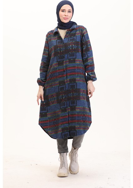 Etnik Desen Düğmeli Kap 0556-06 Saks fiyatları