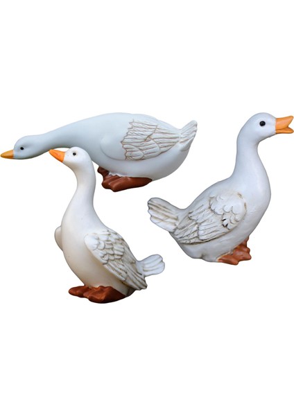 3 Ördek Heykeli Dekorasyon Açık Heykel El Yapımı (Yurt Dışından) fırsatları