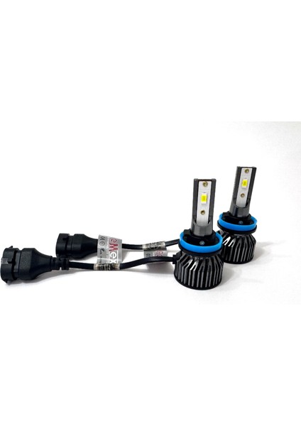 Yeni Eco Power H11 Şimşek Etkili LED Xenon Fanlı 50W 9000 Lumen