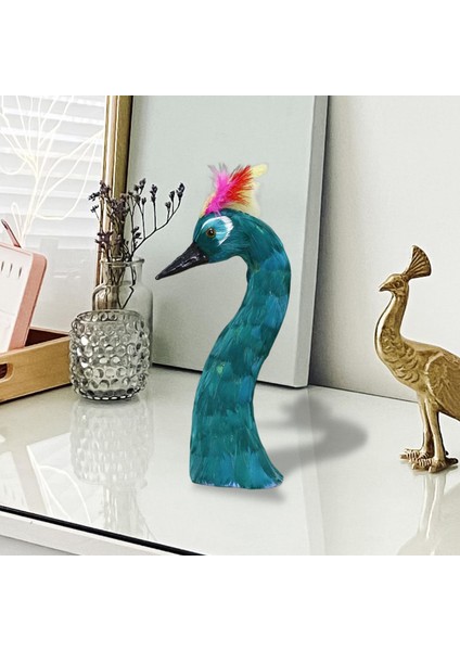 Kuşu Heykeli Heykel Dekoratif Kitaplık, Dolap, Yeşil (Yurt Dışından) indirimleri