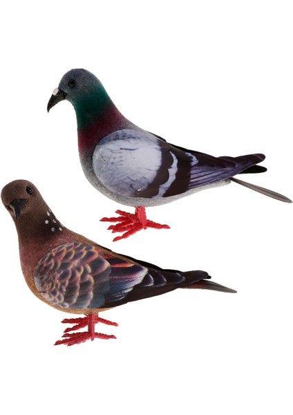 2x Güvercin Tüylü El Sanatları Avlu 2 (Yurt Dışından)